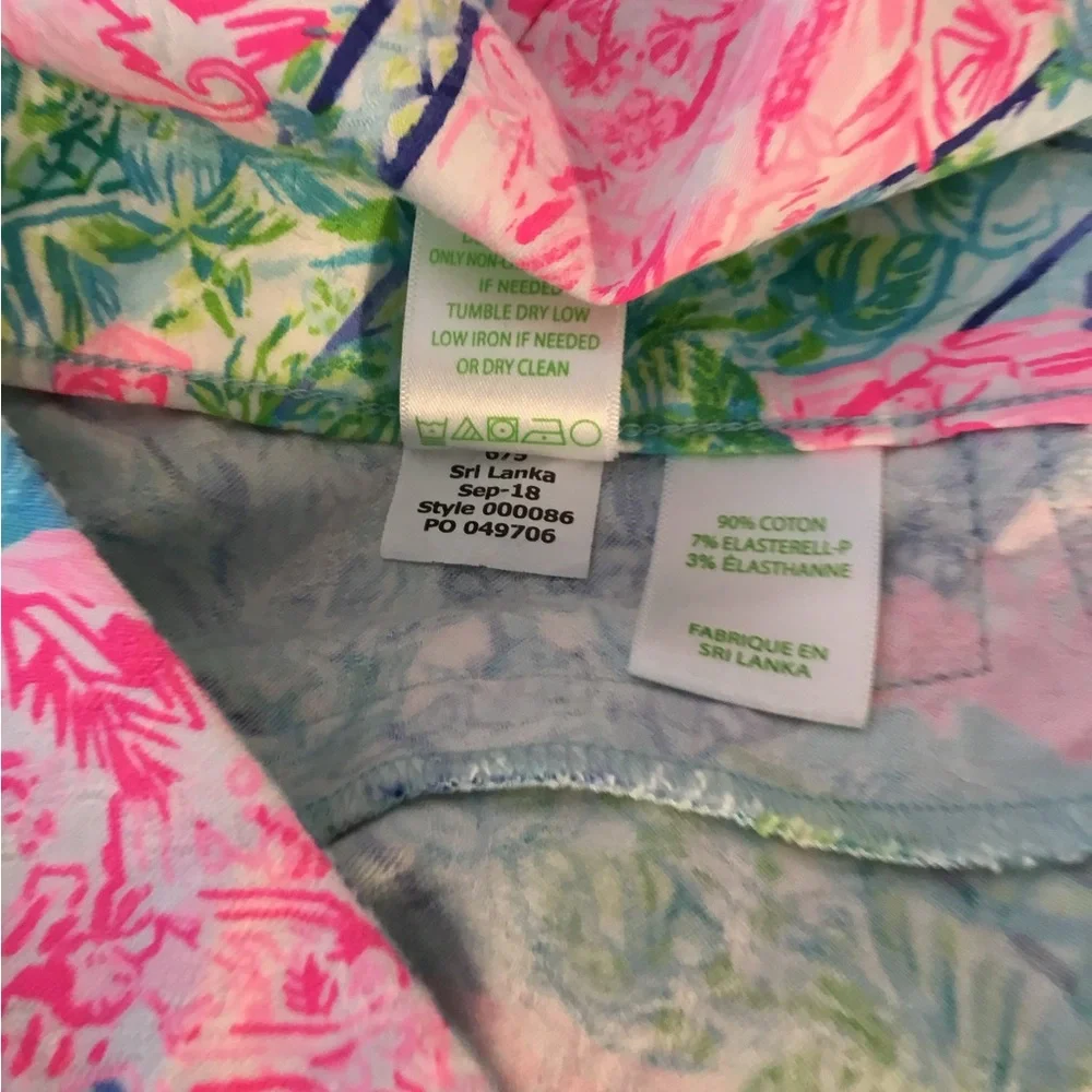 Lilly Pulitzer Kelly Skinny Ankle Pants Bohemian Queen Pattern